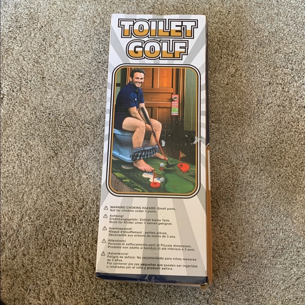 Toilet Golf Game Set NEW Combining Entertainment & exercise Best usable gag gift